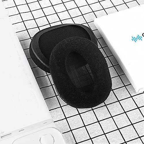 GEEKRIA Geekria Comfort Velour Replacement Ear Pads for Logitech G Pro, G Pro X, G433, G233, G Pro X 2 Headphones Ear Cushions, Headset Earpads, Ear Cups Cover Repair Parts (Black)