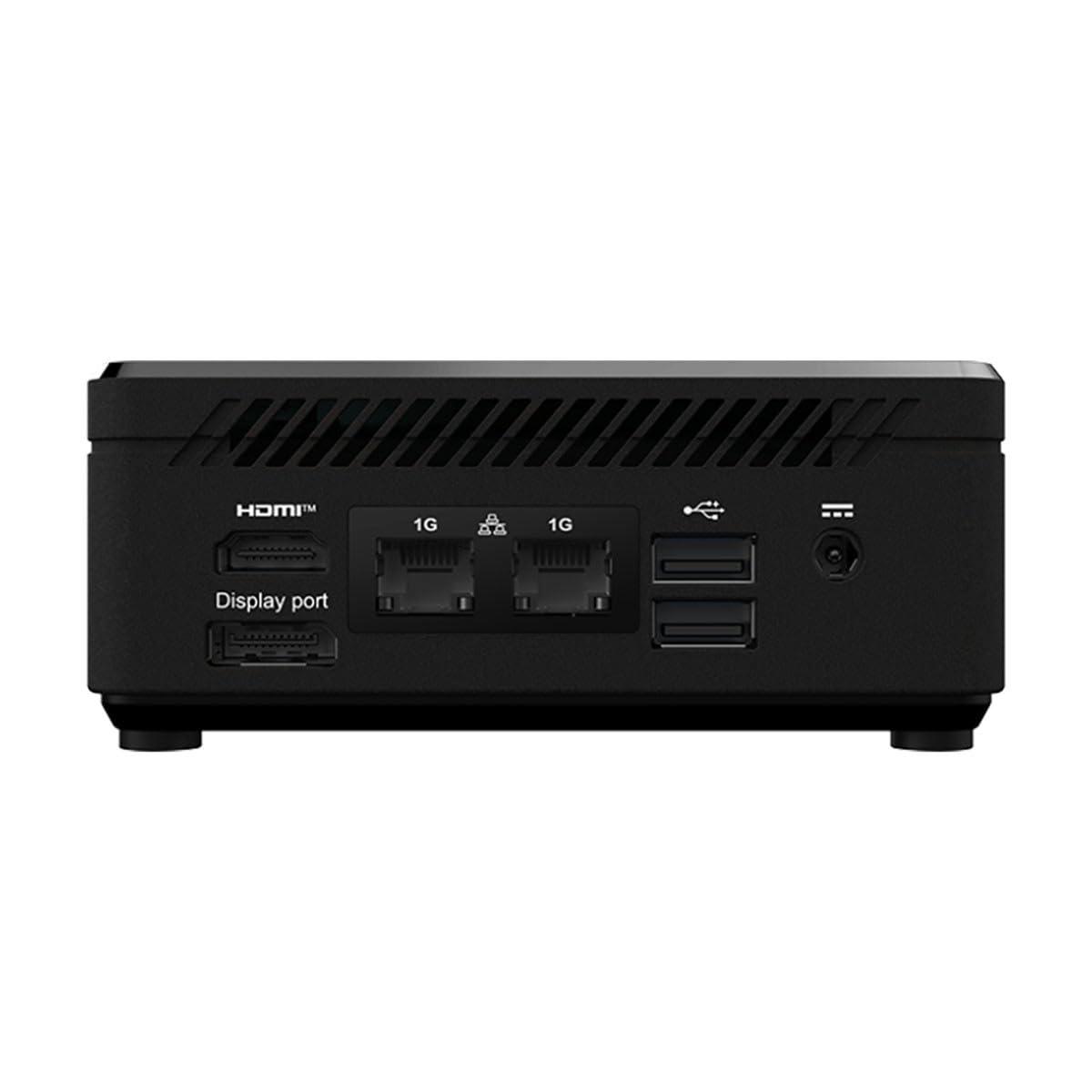 MSI MSI Cubi N ADL Barebone Mini PC: Intel Pentium N200, Intel UHD, WiFi, Dual Display, Type C: Black ADL S-054BUS