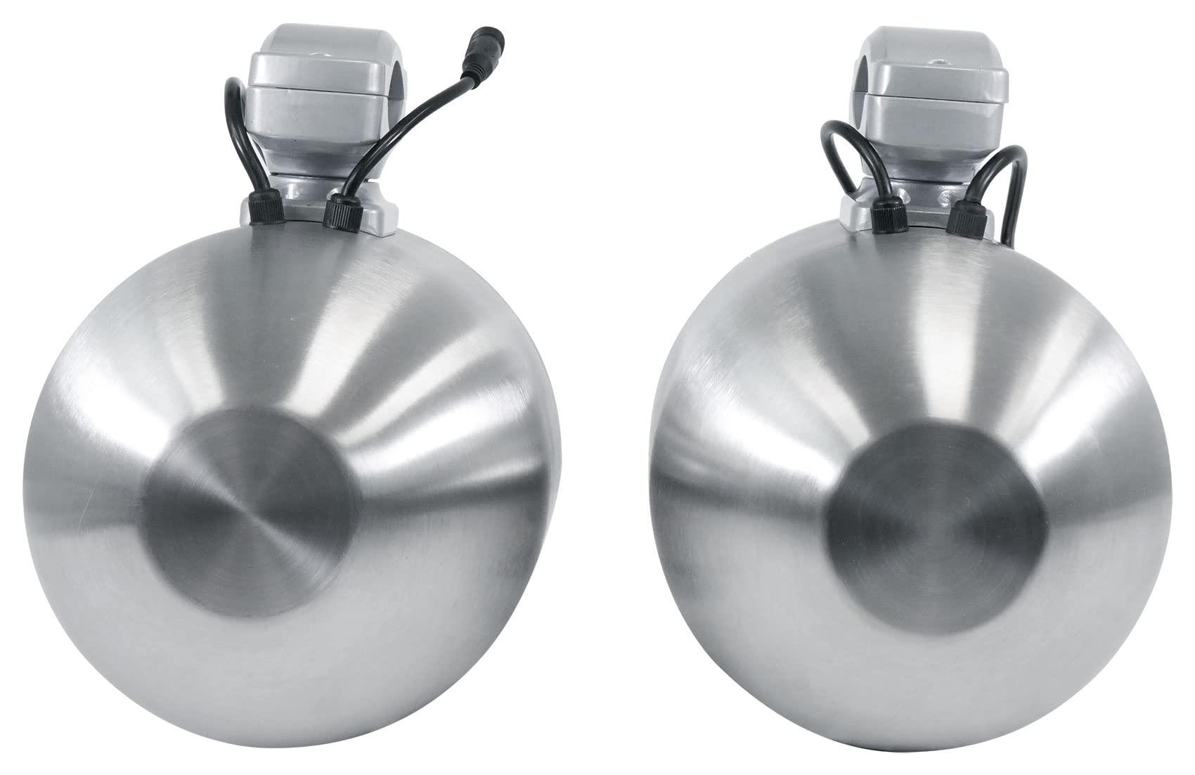 Rockville Rockville (4) 6.5" LED Silver Tower Speakers+PS40 Bluetooth Amp for ATV/UTV/RZR