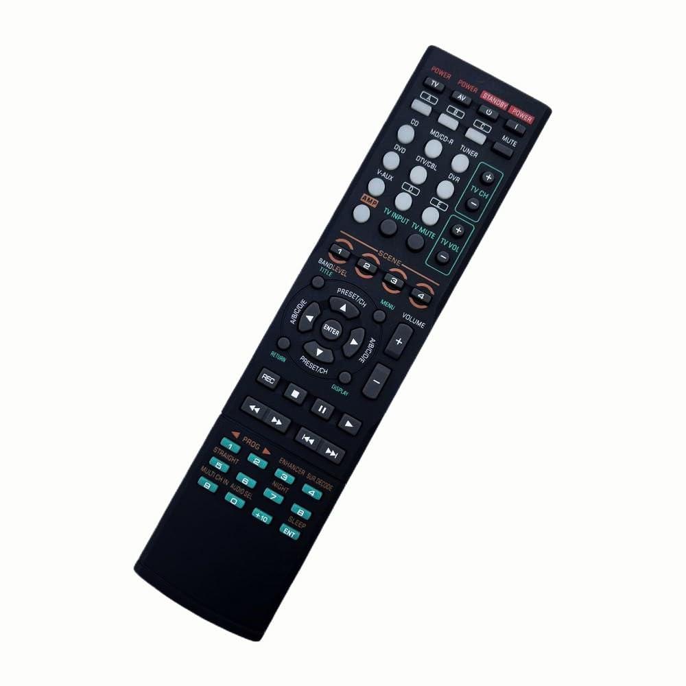 Dtirszxy Replacement AV Receiver Remote Control for Yamaha HTR-6230BL, YHT-391BL, YHT-491BL, YHT-590BL, YHT-593 RX-V363, RX-V363BL, RX-V365, YHT-390BL RAV283, HTR-6130, HTR-6230
