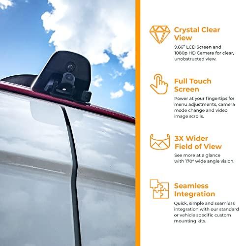 Brandmotion Brandmotion FullVUE Mirror and Camera System FVMR-1100 | Front Dash Cam and Rear View Camera Always On | Recording | Touch Screen Mirror | Lux Night Vision | G-Shock Sensor | Reverse Backup