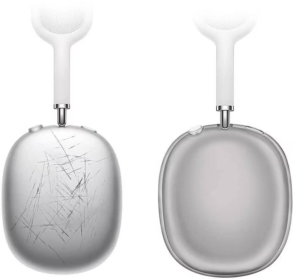 ZERODAMAGE SAHARA CASE SaharaCase Hybrid Flex Cover Case for Apple AirPods Max [Rugged] Headphone Protection Antislip Grip Slim (Transparent Black)