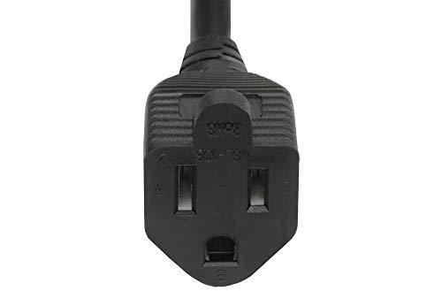 SF Cable SF Cable 4ft 18 AWG NEMA 5-15R to IEC320 C14 Monitor Power Adapter Cord, 10A, 125V AC Power Cable