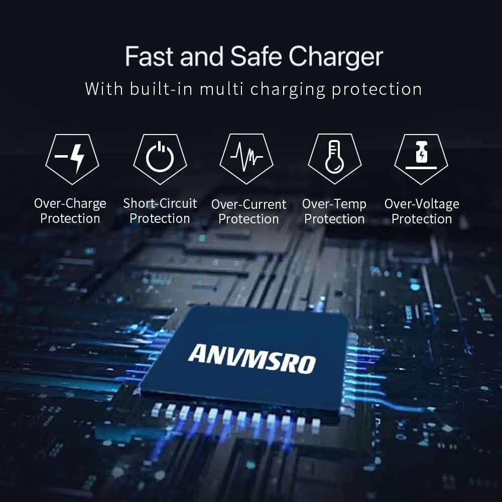 ANVMSRO New Genuine 45W AC Power Charger Fit for Dell Inspiron 11 13 14 15 3000 5000 7000 Series 3552 3555 3558 3565 3567 5551 5552 5555 5558 5559 5565 5567 5568 5578 7558 7568 7569 7579 Laptop LA45NM140