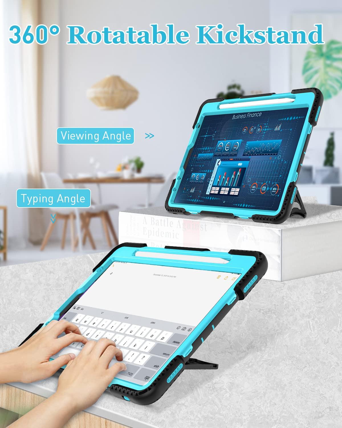 Miesherk STOCK (Get 2) iPad Air 5th/4th Generation 10.9 Inch Black + iPad Air 5th/4th Generation 10.9 Inch Mint Green