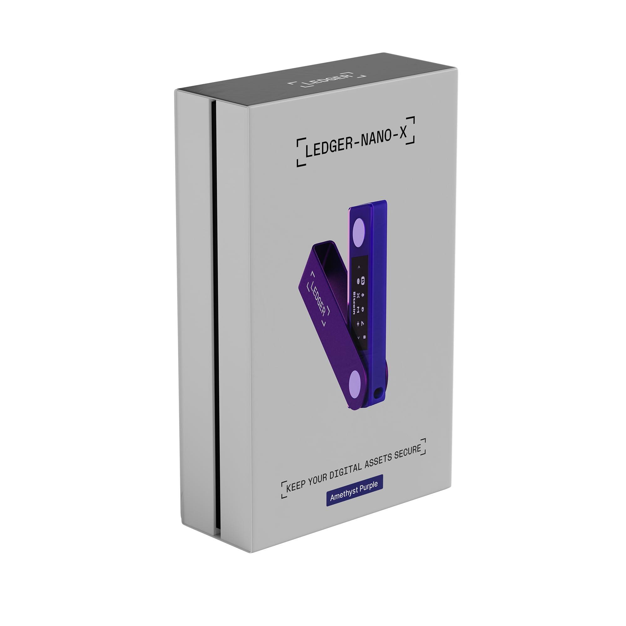 Ledger Ledger Nano X (Amethyst Purple) - Secure and Manage Your Crypto & NFTs on-The-go with Our Bluetooth-Enabled Hardware Wallet
