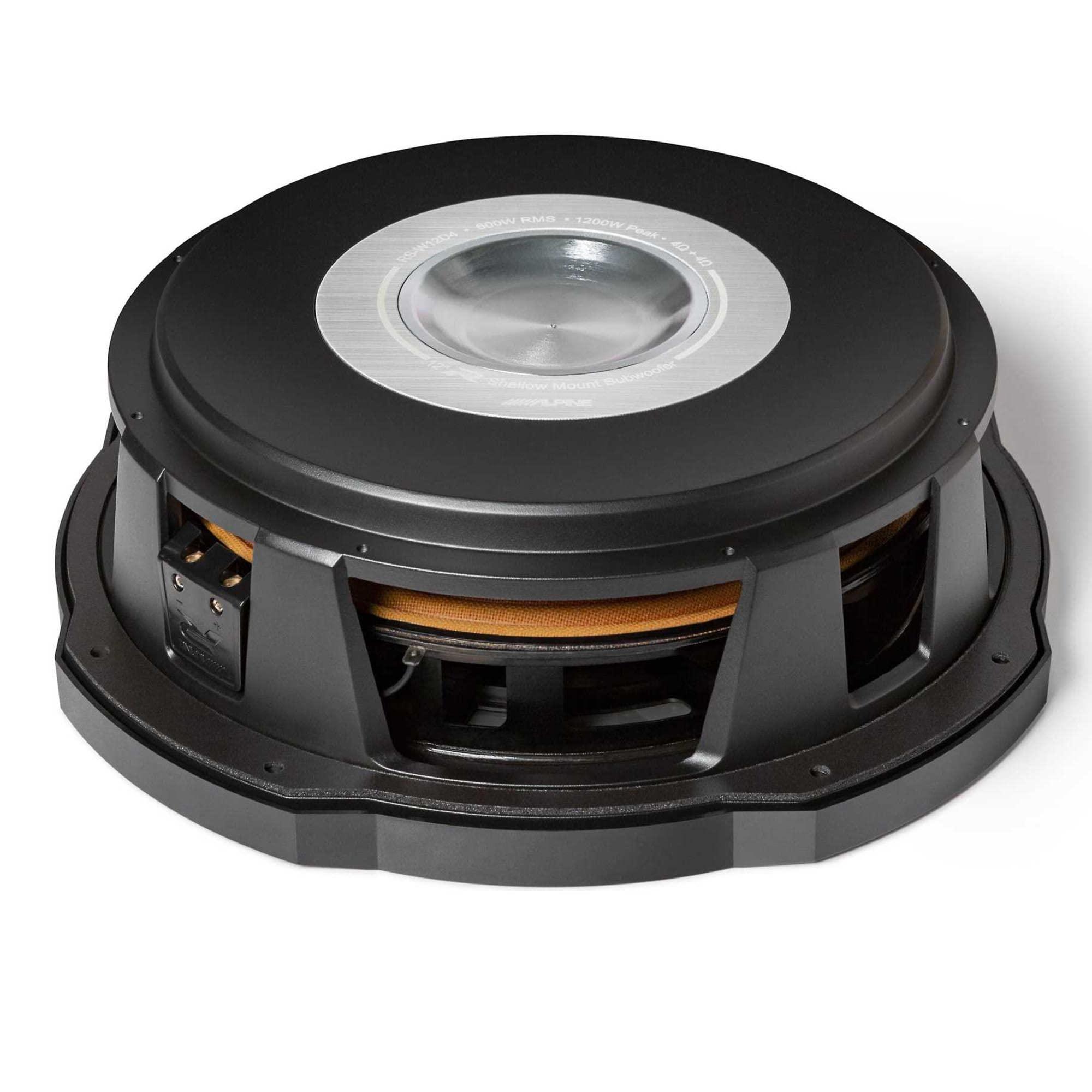Alpine Alpine RS-W12D4 12-inch R-Series Shallow Subwoofer with Dual 4-Ohm Voice Coils