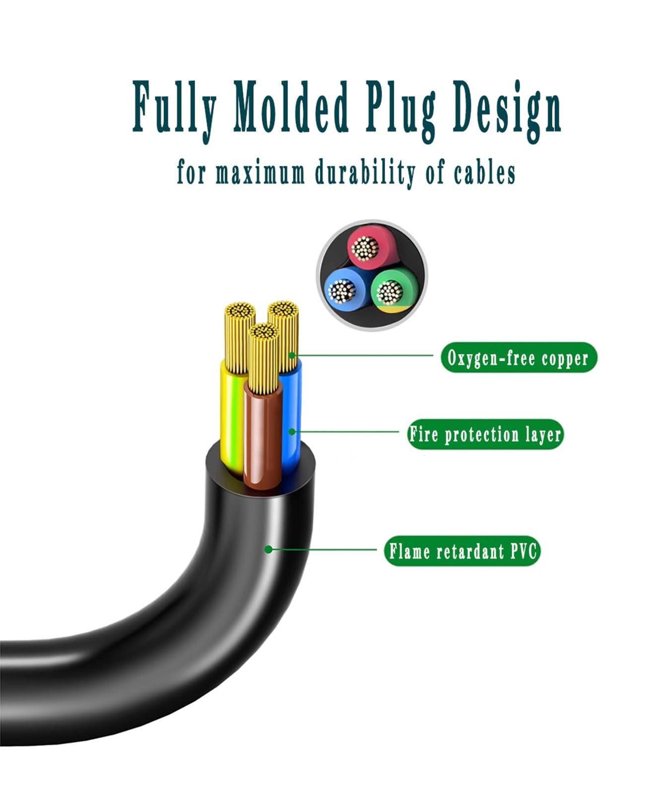 UNIMOSON Speaker Power Cable for ION Block Rocker, ION Pathfinder, Tailgater Bluetooth, Guitar Amp, Job Rocker, Explorer Portable Speaker System Replacement Power Cord