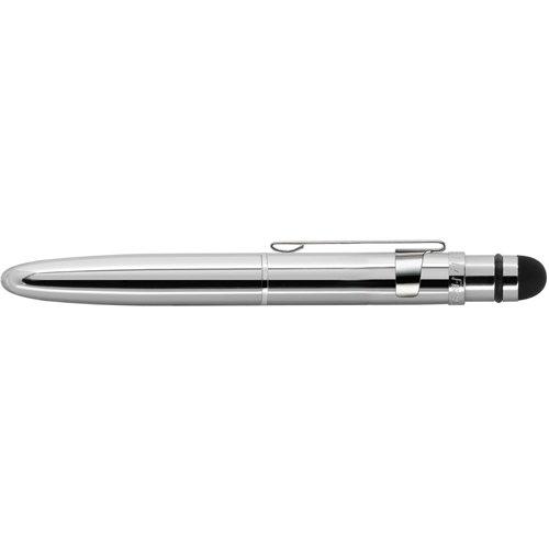 Fisher Fisher Space Pen Bullet Grip Space Pen with Clip and Conductive Stylus, Chrome (BGCCL/S)