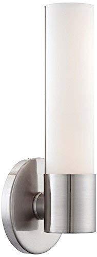 GEORGE KOVACS GEORGE KOVACS P5041-084-L Saber LED Wall Sconce, 1-Light, 12 Total Watts, 12-in H x 4.75-in W, Brushed Nickel