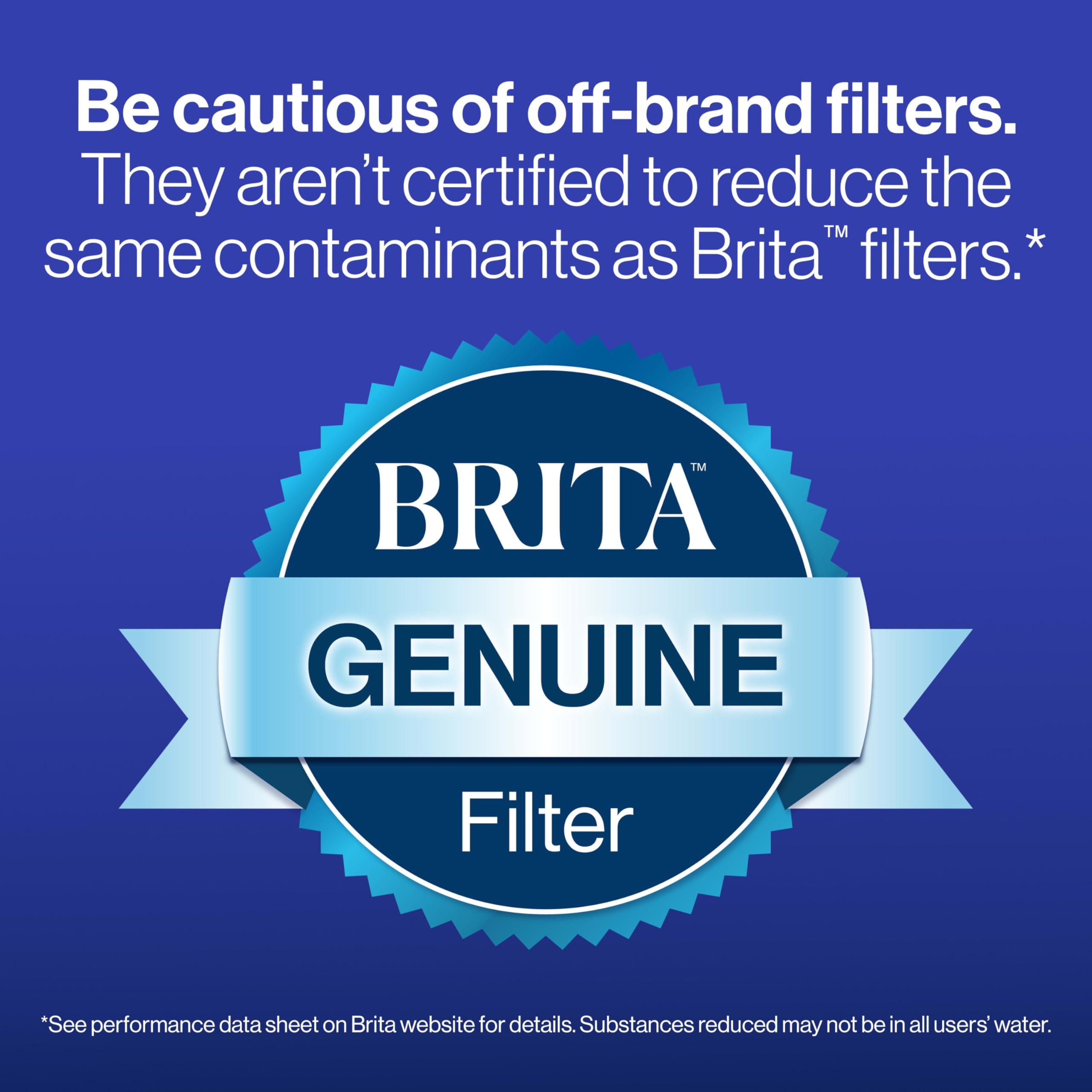 Brita Brita Elite Water Filter Replacements for Pitchers and Dispensers, NSF Certified to Remove 99% of Lead, 2 Count, Blue