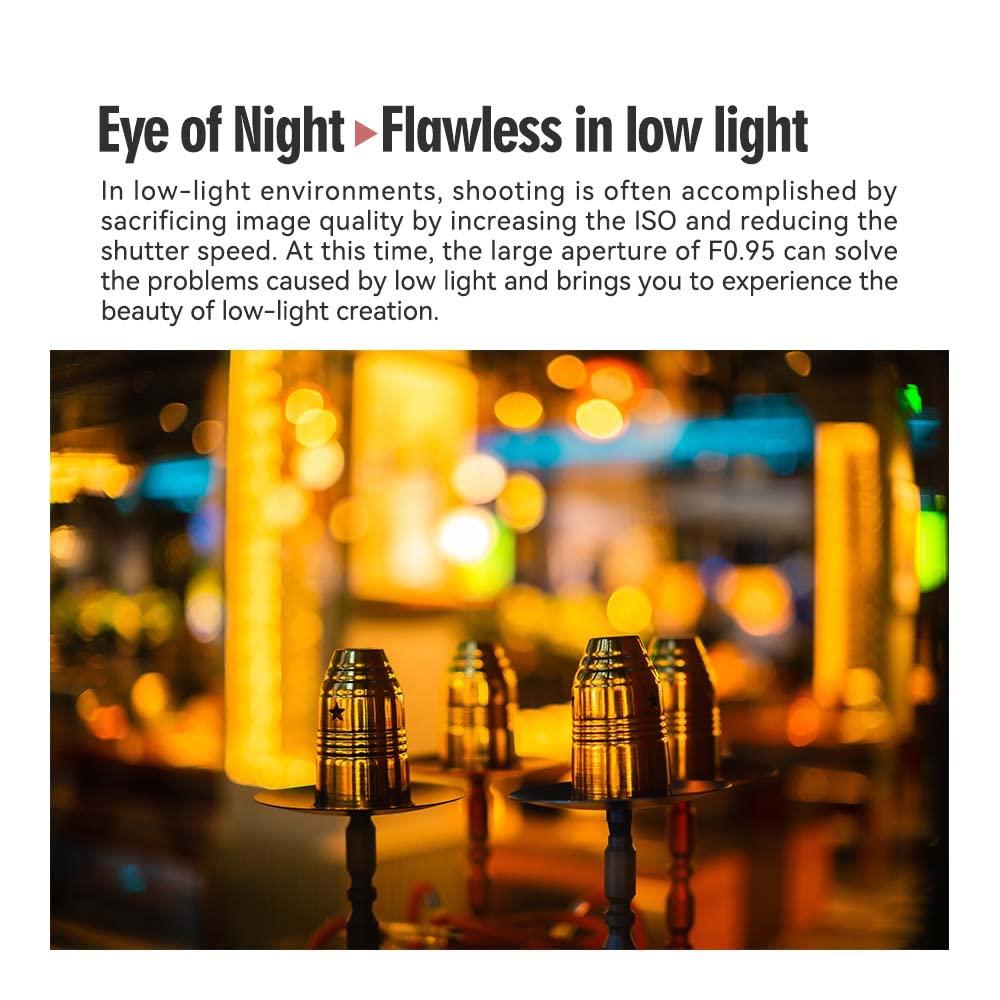 TTARTISAN TTArtisan 50mm F0.95 APS-C Portrait-Length Manual Lens Accessory for Leika L/Sigma L Mount Compatible Cameras with T TL TL2 CL FP