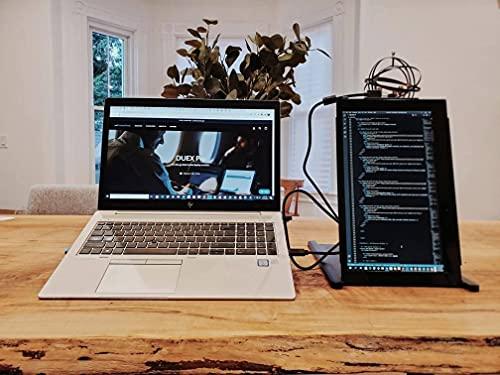Duex Portable Monitor for Laptops, New Mobile Pixels Duex Plus 13.3" Full HD IPS Dual Laptop Monitor, USB C/USB A Plug and Play Laptop Screen Extender,Windows/Mac/Android/Switch Compatible (Duex Plus)