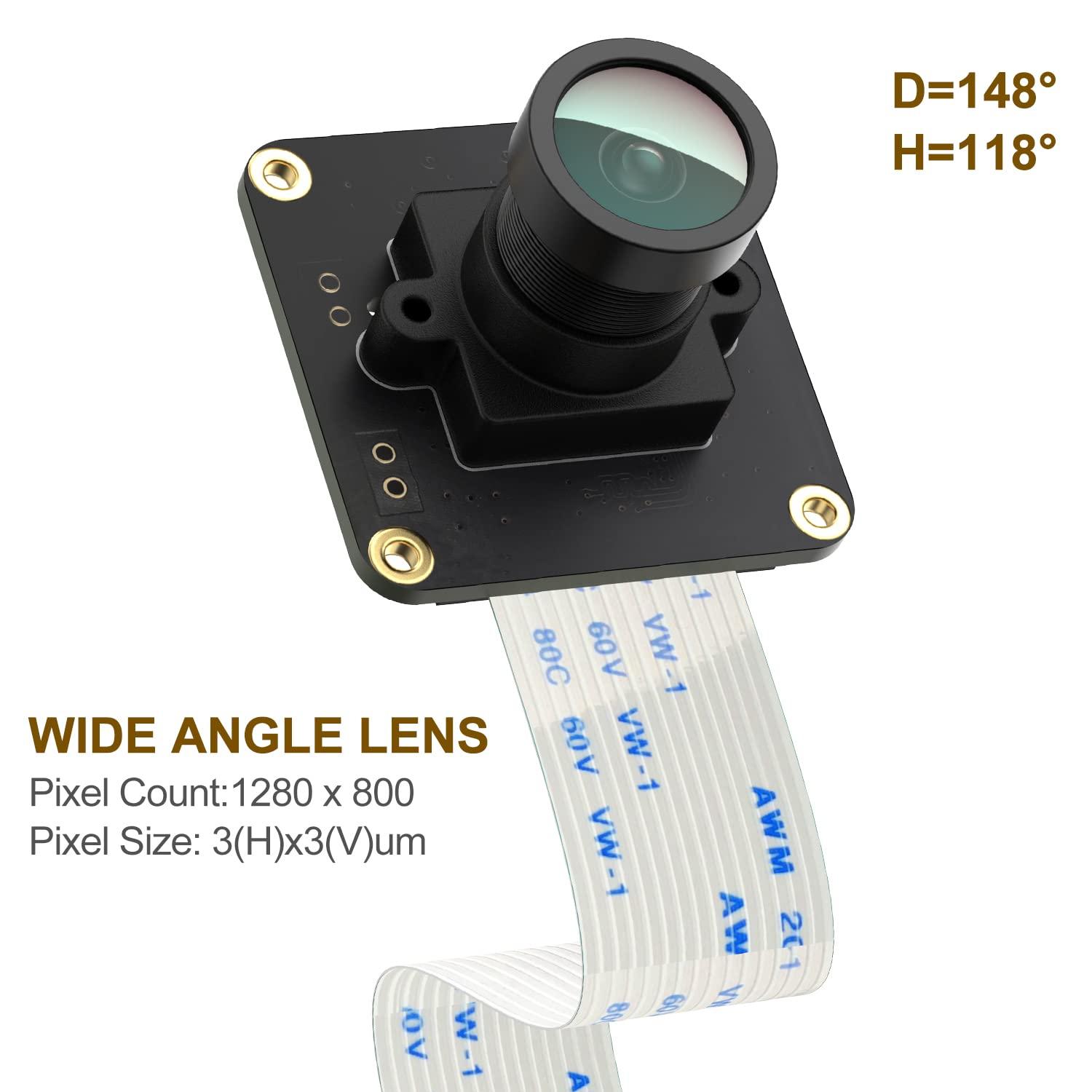 innomaker innomaker Camera OV9281 up to 453fps External Trigger Stream Mode Monochrome Global Shutter Sensor 1MPixel for Raspberry Pi 5 4B 3B+ 3B 3A+ CM3+ CM3 Pi Zero W,Support Bullseye libcamera