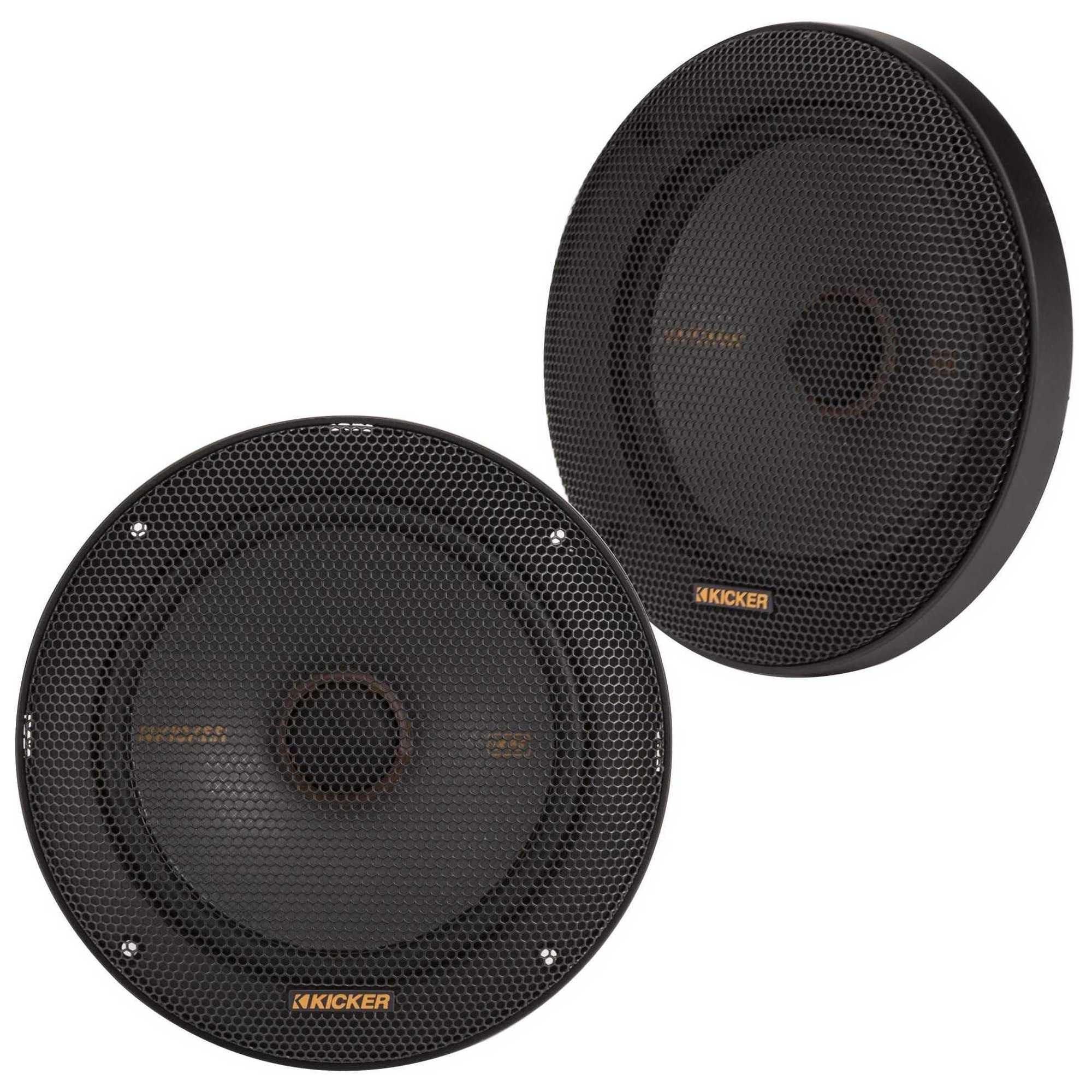 KICKER KICKER 51KSS365 Component Speaker System, 3-Way Design, Two - 6.5\" Woofers, Two - 2.75\" Midrange, Two - 1\" Tweeters, in-Line 12dB Crossovers, 100 Watts RMS, 200 Watts Peak