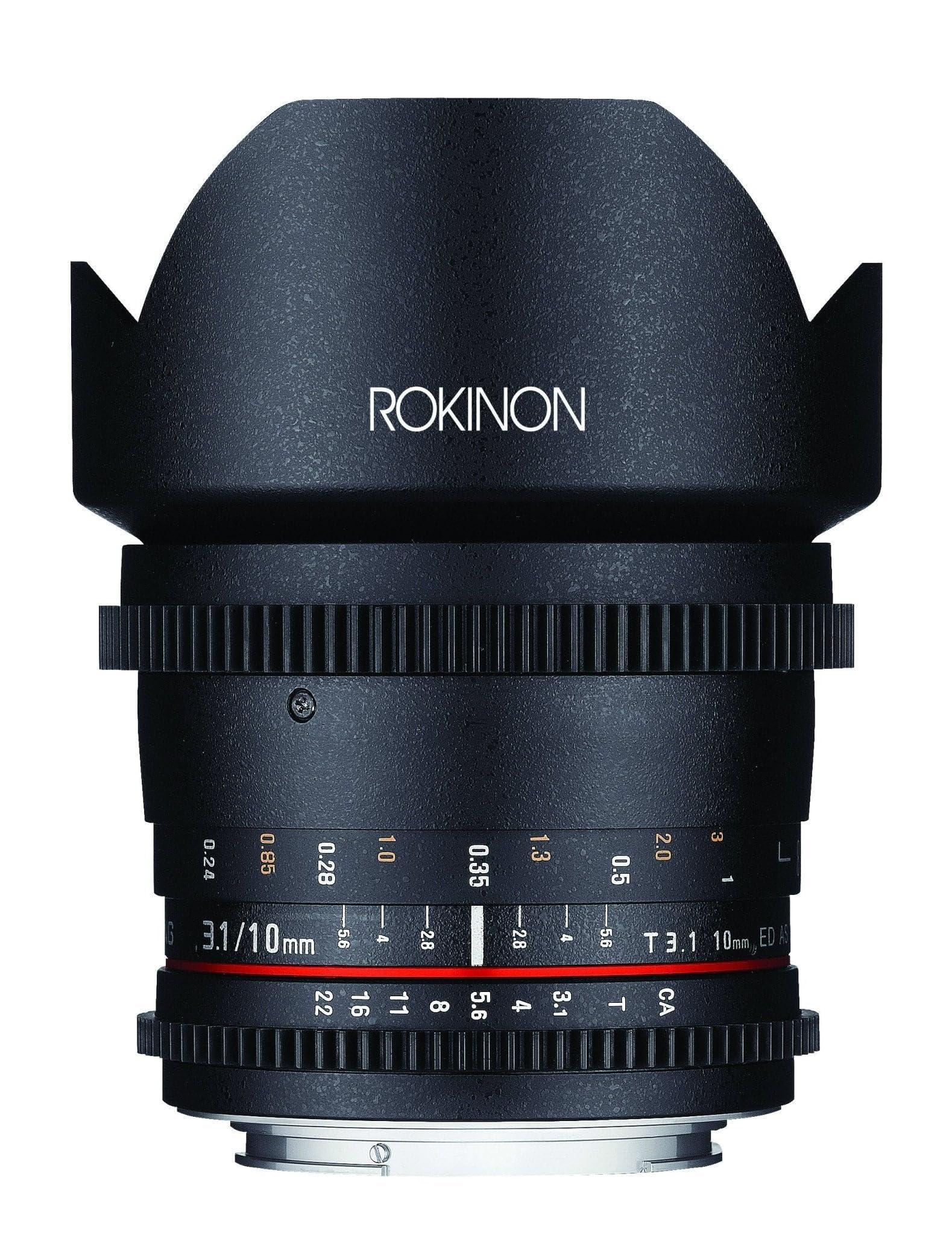 Rokinon Rokinon DS10M-NEX 10mm T3.1 Cine Wide Angle Lens for Sony Alpha E-Mount Interchangeable Lens Cameras