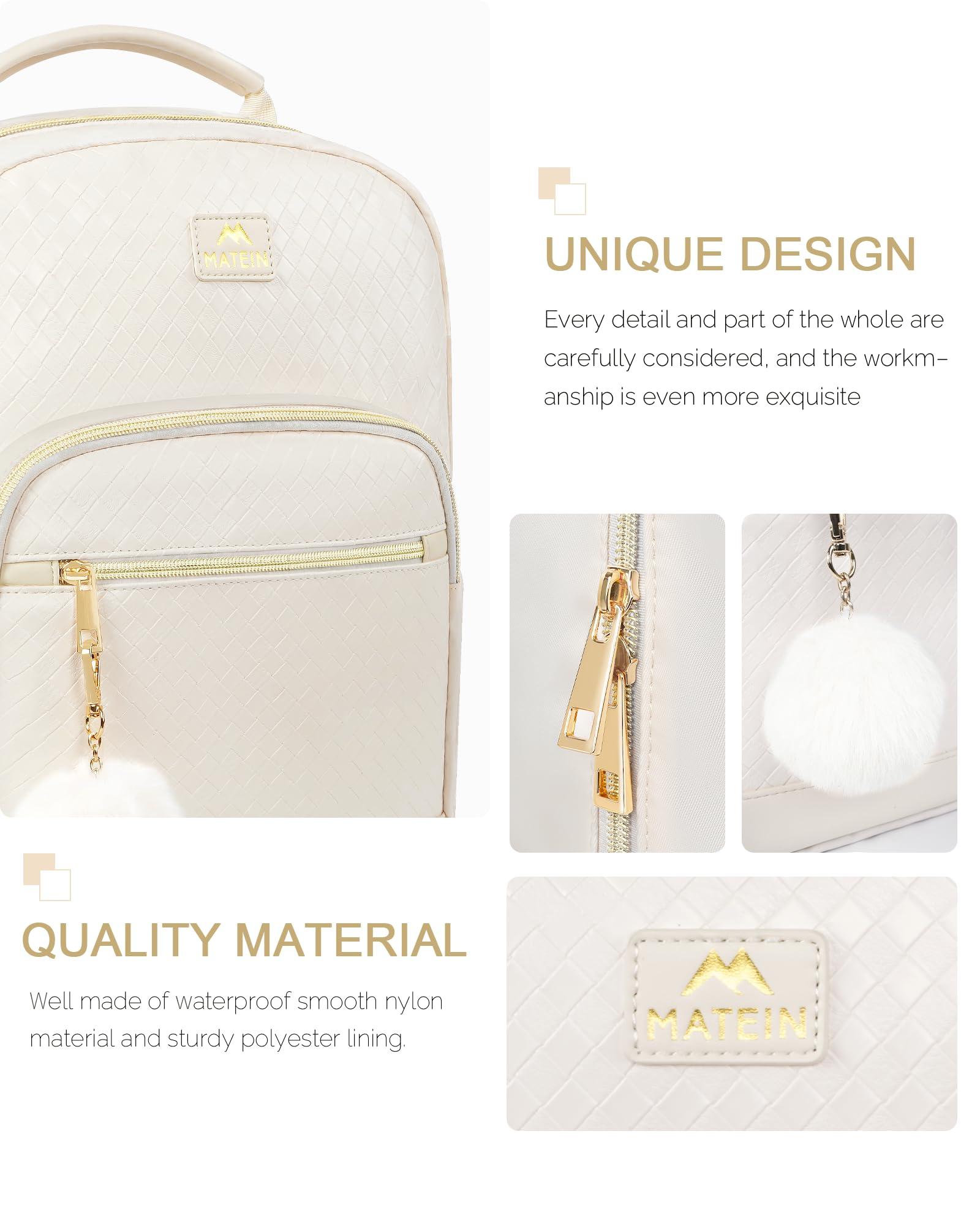 MATEIN MATEIN Mini Backpack for Women, Waterproof Stylish Daypack Purse Shoulder Bag with USB Charging Port, Lightweight Small Casual Daily Travel Backpack