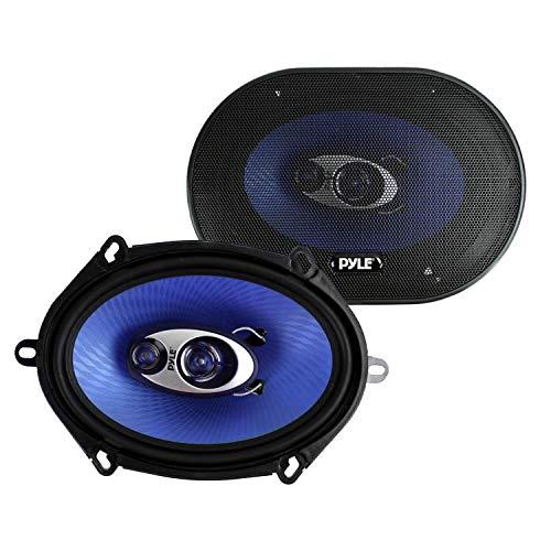 Pyle Pyle 4 New PL573BL 5x7 600 Watts 3-Way Car Coaxial Speakers Stereo Blue Four
