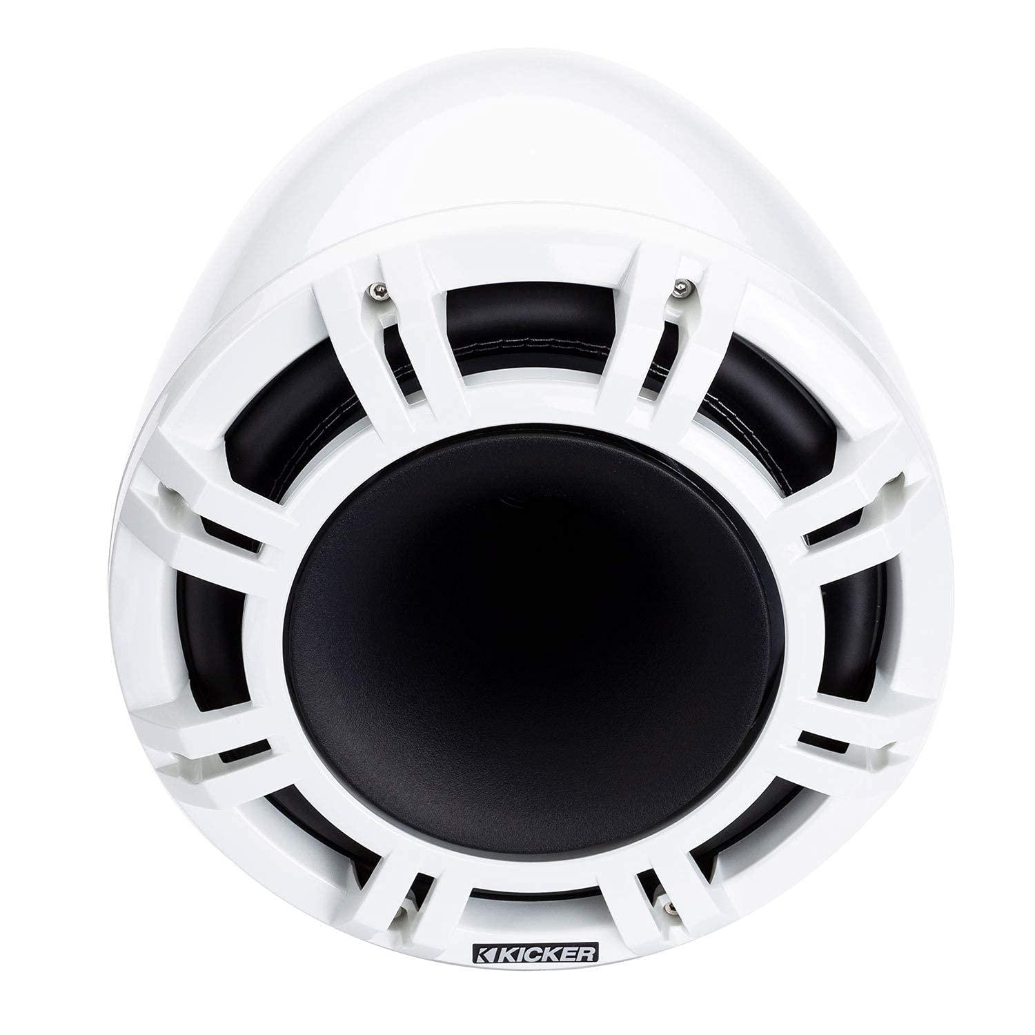 KICKER KICKER KMFC 9-Inch Tower System Speakers - White (Renewed)