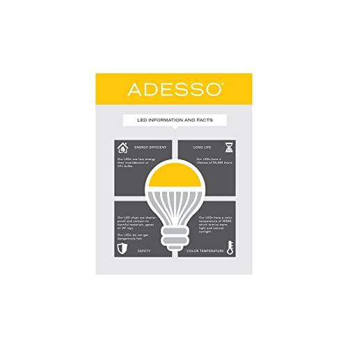 Adesso Adesso 3217-01 Prospect 9.5\" -14.5\" LED Clip Lamp, Black, Smart Outlet Compatible