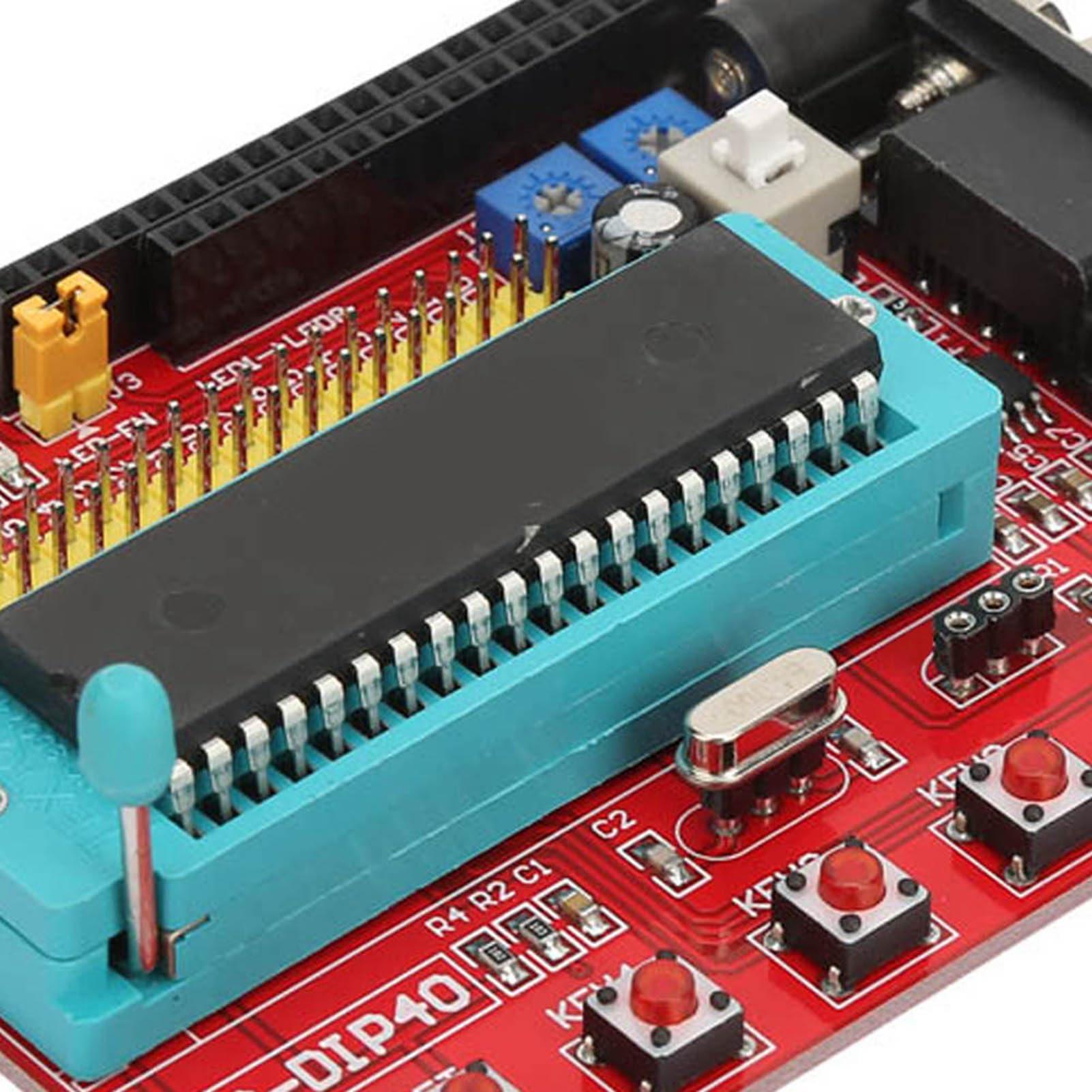 Walfront Learning Board, 8051 Microcontroller Development Board Pic16F877A Microcontroller Development Board with Rs232 Interface
