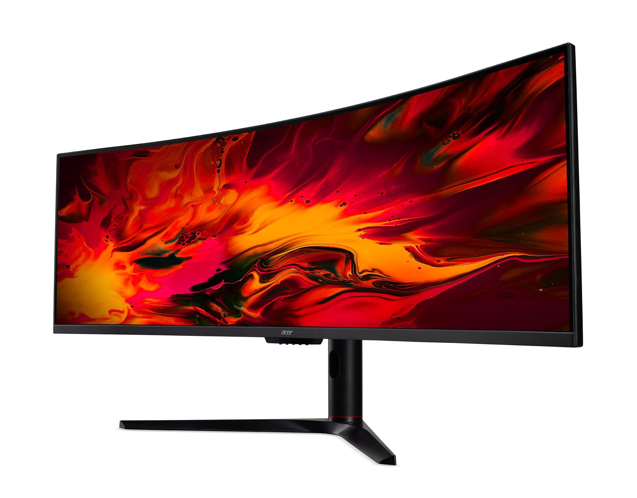acer Acer EI491CUR Sbmiipphx 49" 1800R 32:9 Curved DQHD (5120 x 1440) Zero-Frame Gaming Monitor | AMD FreeSync Premium | Up to 120Hz | 4ms | 94% DCI-P3 | 2 x Display Port v1.4, 2 x HDMI 2.0 & 1 x Audio Out