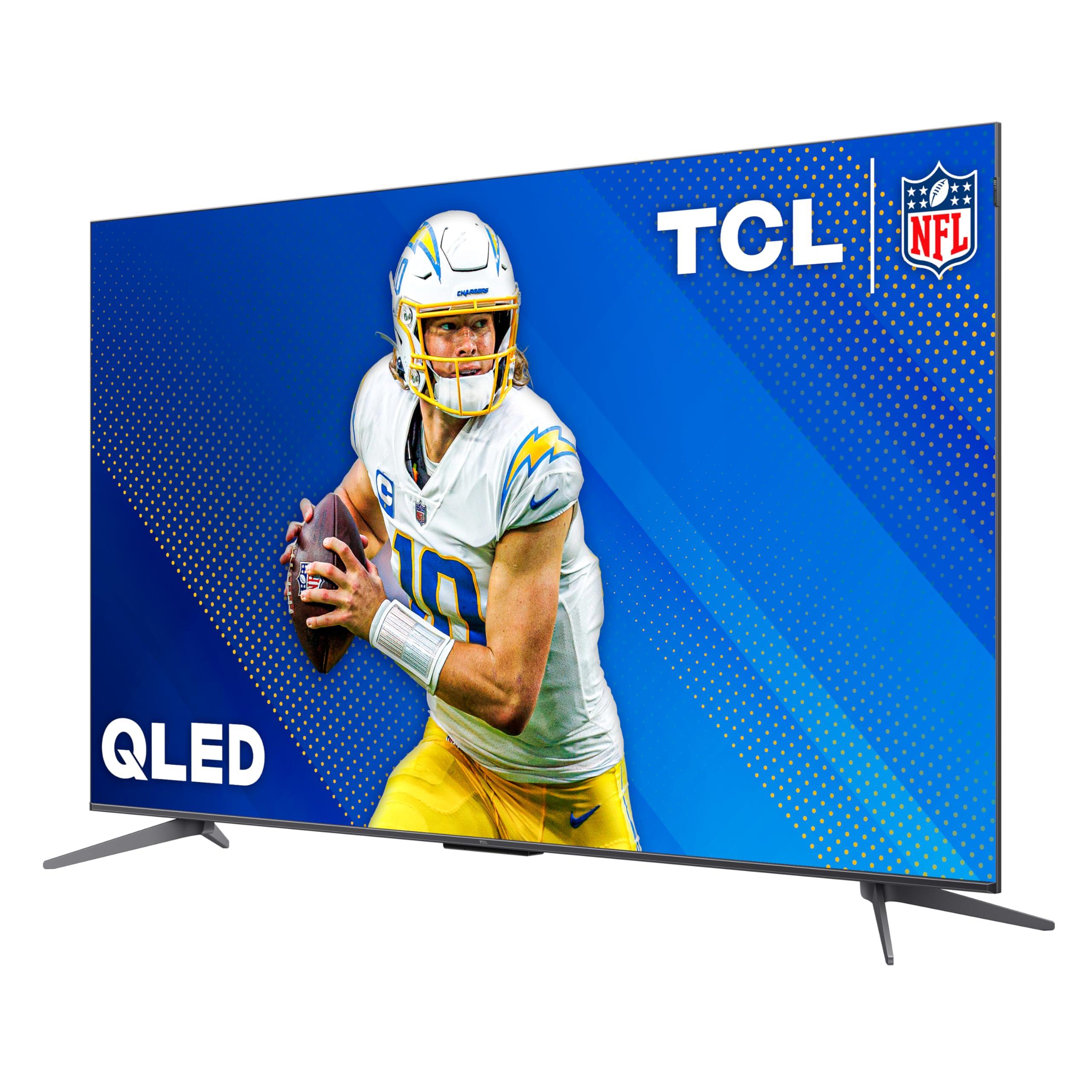 TCL TCL 65-Inch Q68 QLED Pro 4K UHD Smart TV with Google TV (65Q681G, 2024 Model) Dolby Vision, Dolby Atmos, HDR Pro, Game Accelerator up to 120Hz, Voice Remote, Works with Alexa, Streaming Television