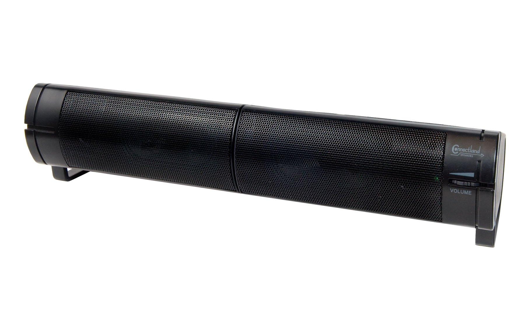 Syba PC USB Powered Monitor Speaker Sound Bar 3.5mm Audio Wired Soundbar Speaker Converts to Vertical Desktop Speaker CL-SPK20037