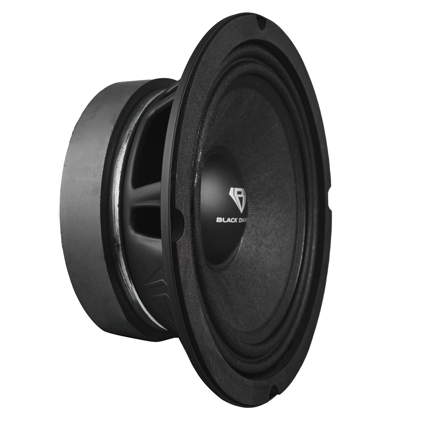 BLACK DIAMOND BLACK DIAMOND Dia-M6 6.5\" Mid Range Loudspeaker with Bullet 450 Watts 8-Ohm (1 Speaker)
