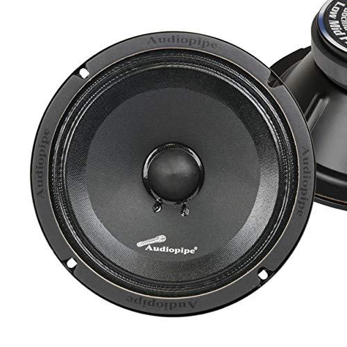 Audiopipe Audiopipe 1 Pair 8\" inch 250 Watts Car Audio Speakers Mids Sealed Back Full Range APMB-8SB-C - Blk