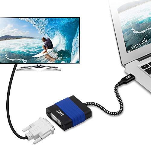 SIIG SIIG USB Type C to DVI Adapter - Thunderbolt 3 DisplayPort Alternate Mode Compatible for MacBook Pro, Google Chromebook Pixel, and More (CB-TC0711-S1)