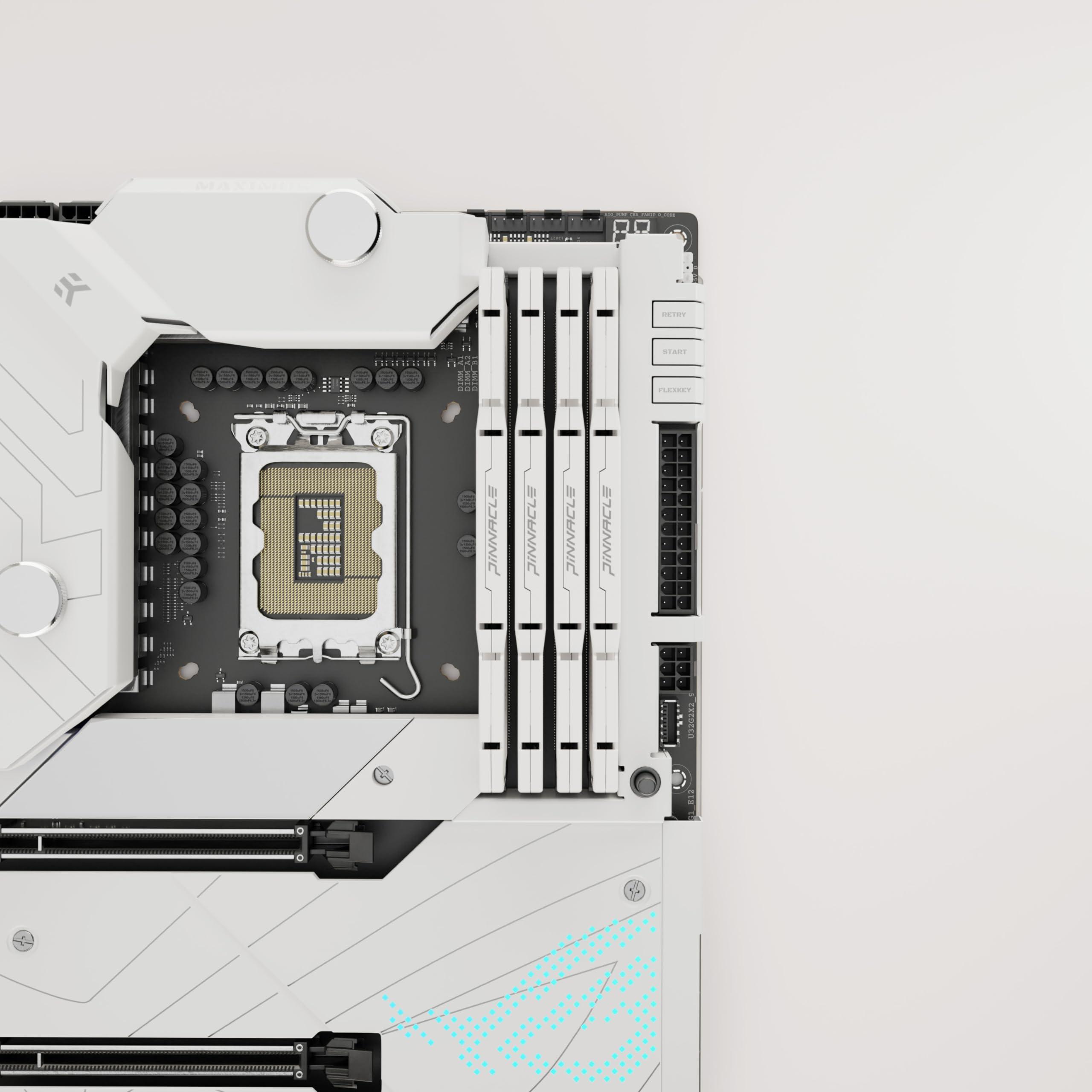 Timetec Timetec Pinnacle Konduit 32GB KIT(2x16GB) DDR4 3200MHz PC4-25600 CL16-18-18-38 XMP2.0 Overclocking 1.35V Dual Rank Compatible for AMD and Intel Desktop Gaming PC Memory Module - White