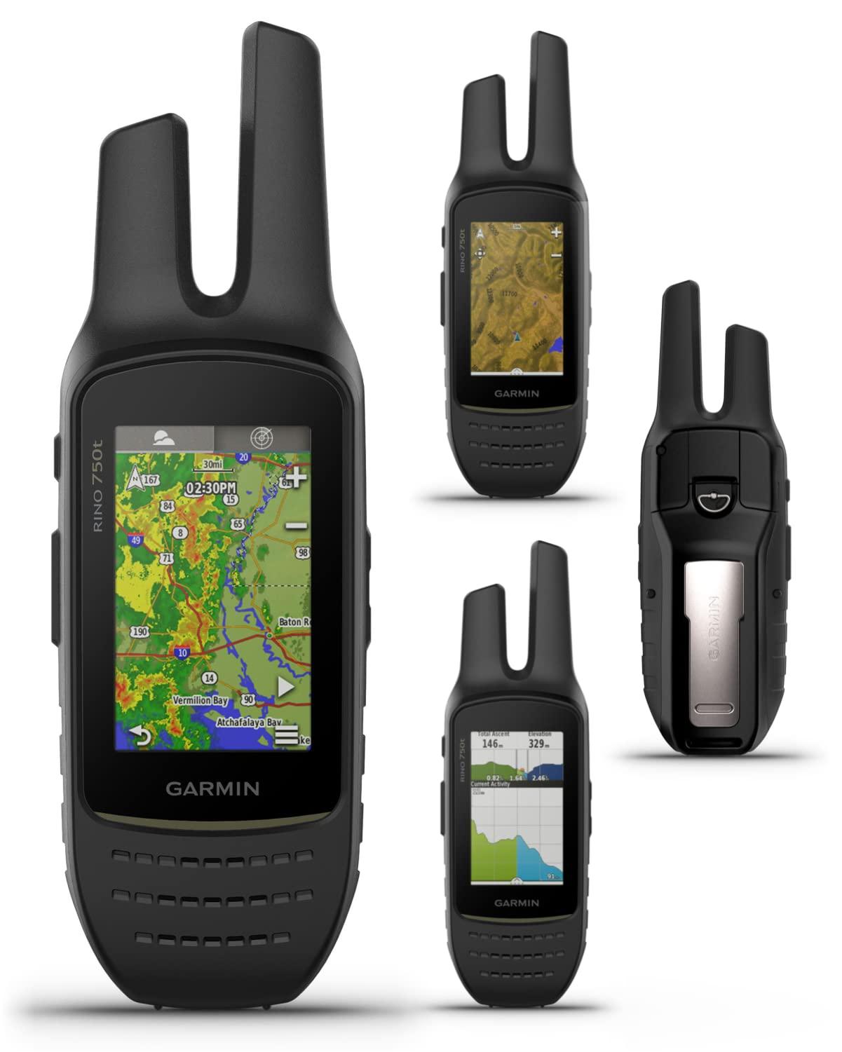 Wearable4U Wearable4U - Garmin Rino 750t Two-Way Radio Navigator with Topo Mapping with E-Bank Bundle