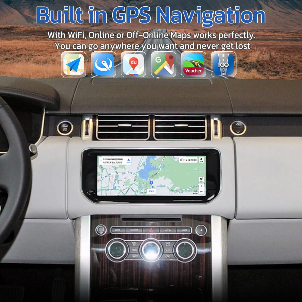 XUENAV XUENAV Android Car Radio For 2013 2014 2015 2016 2017 Range Rover Sport L494 Vogue L405 Full Touch Screen Stereo Upgrade GPS Navigation Wireless Apple Carplay Android Auto Head Unit (for Bosch system)
