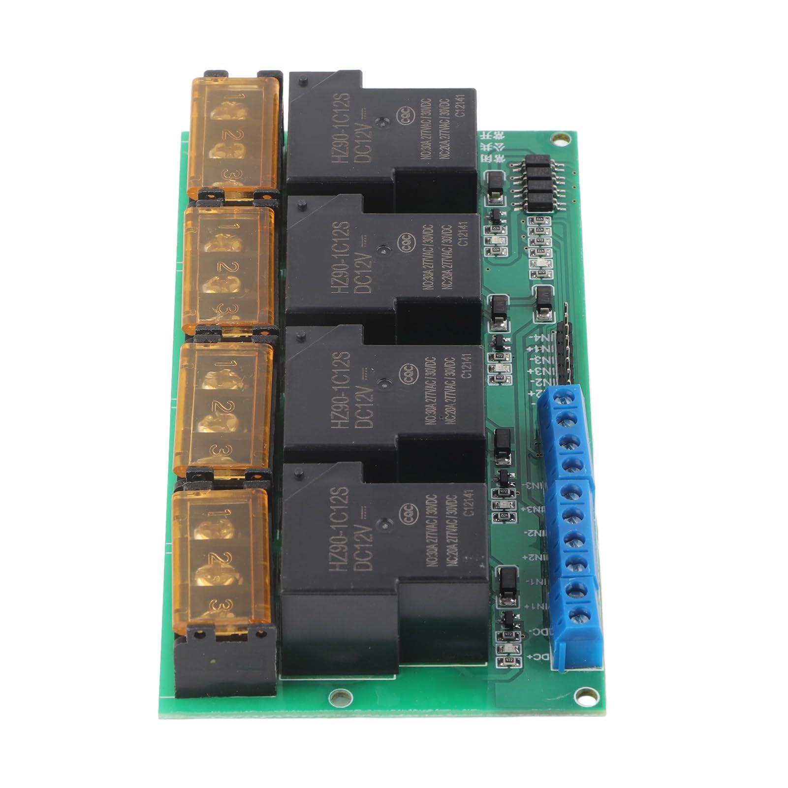 YWBL-WH 30A 4 Channel Relay Module Expansion Board for DSP AVR ARM (12VDC)