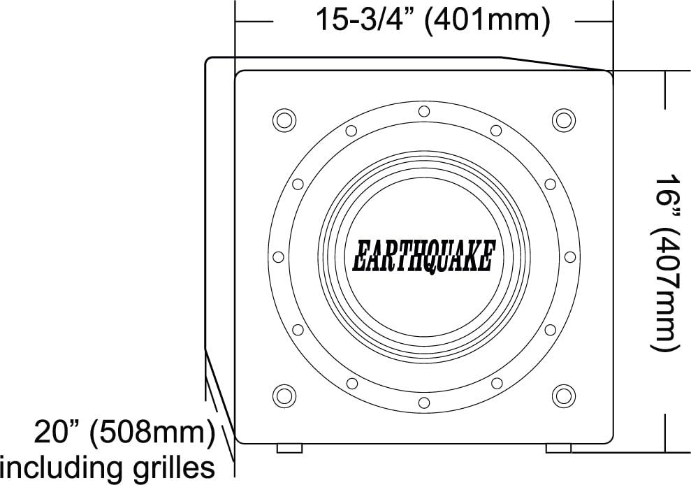 EARTHQUAKE EARTHQUAKE Sound Supernova Luminous LU-12 12-Inch Powered Subwoofer with SLAPS V2 Passive Radiator, Cherry