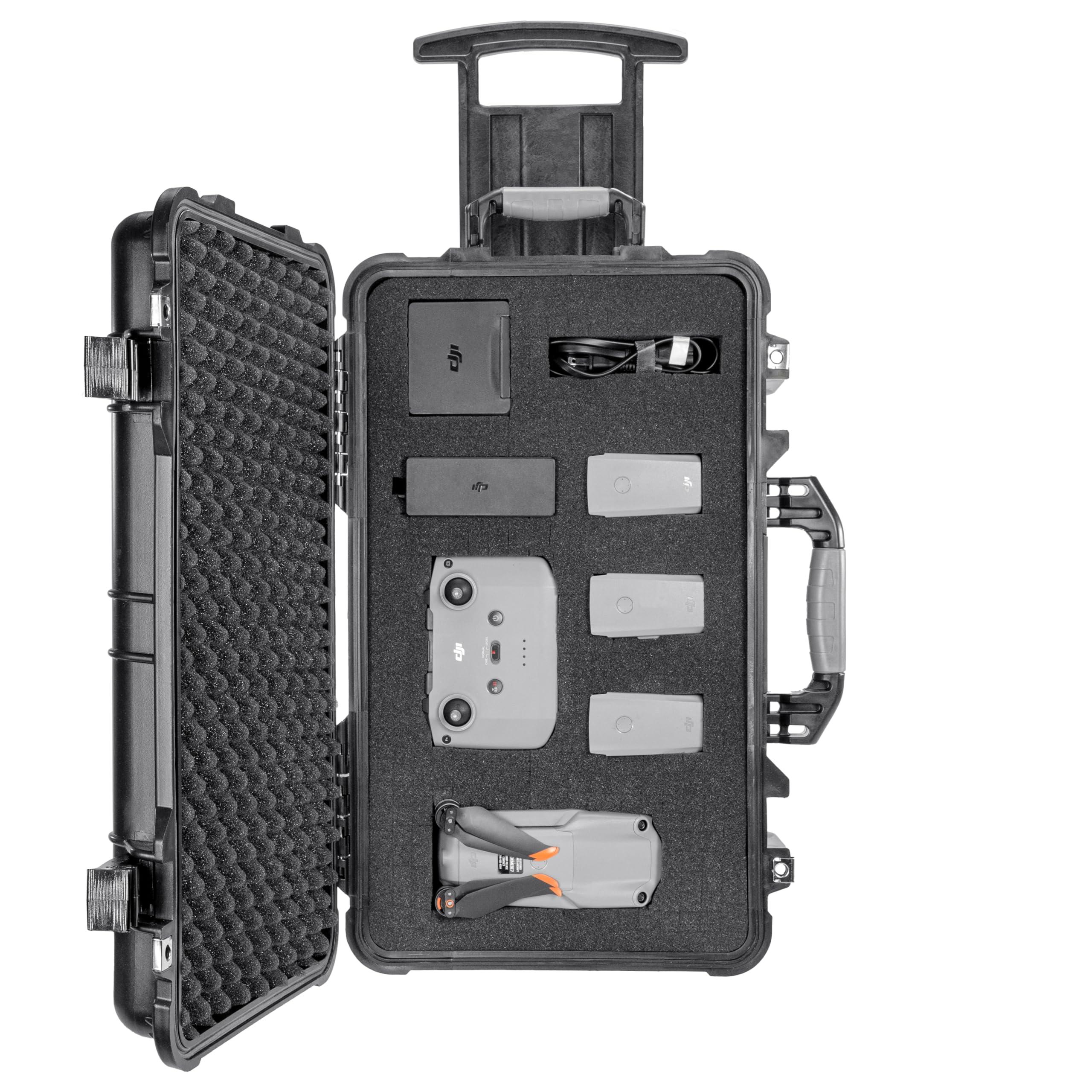 Eylar Eylar 22" Carry-On Travel Roller Gear, Camera, Drones, Tools, Equipment Hard Case Waterproof with Foam Black