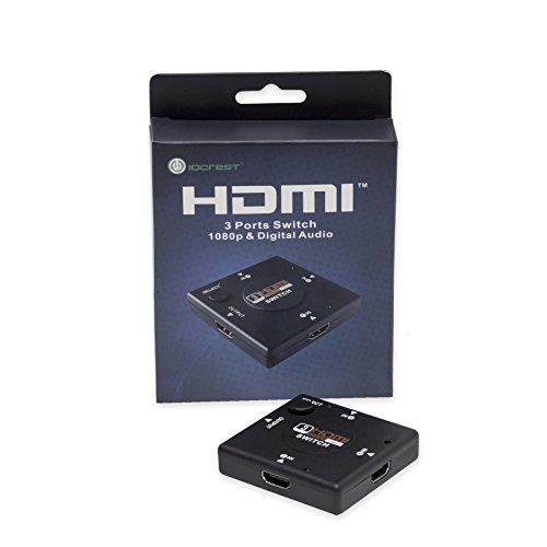 Syba Syba SY-SWI31028 Compact 3 Port HDMI 1.3 Switch Hub Box, HDCP 1.2 Protocol Compliant