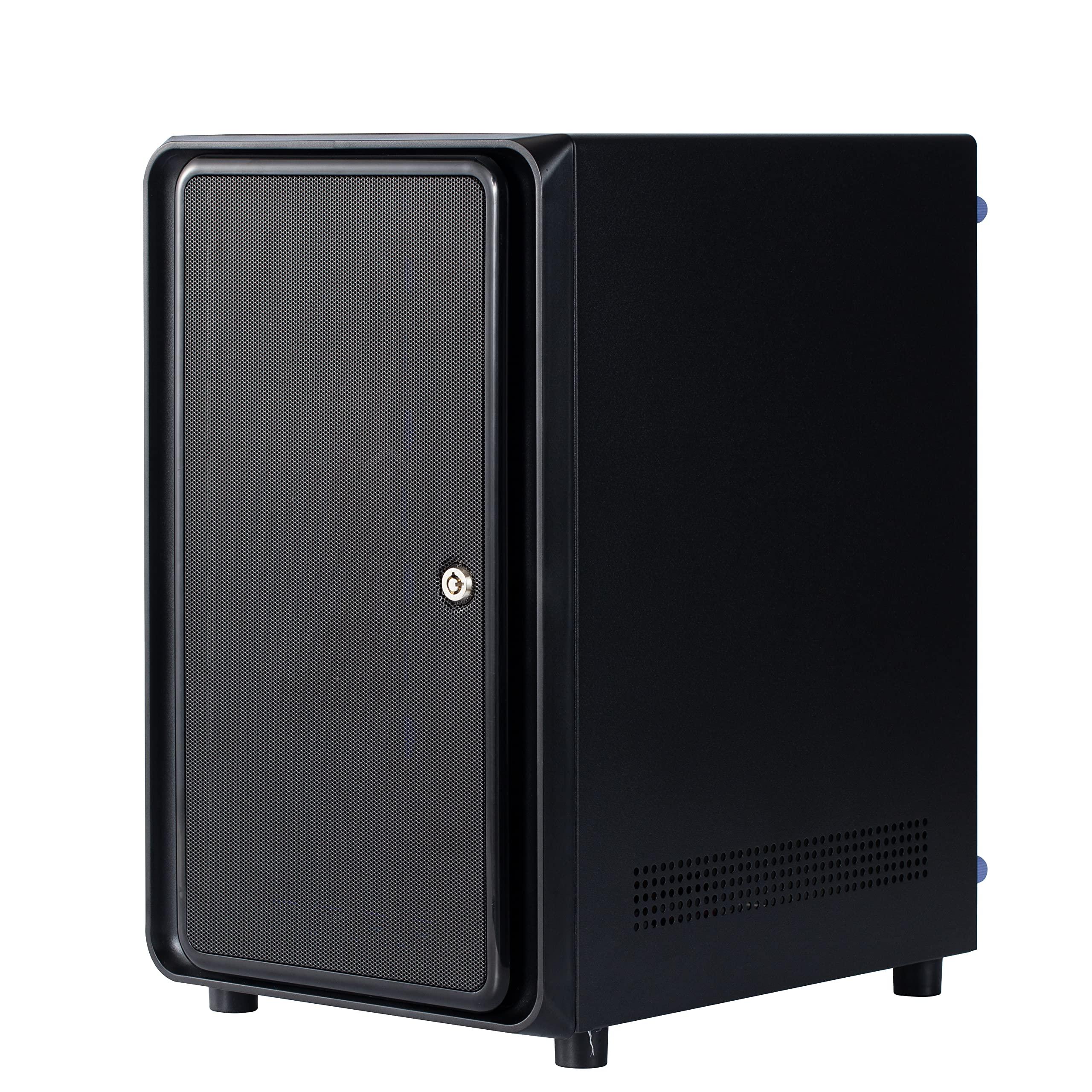 KCMconmey KCMconmey 8 + 2 Bay DIY NAS Case, 8 x 2.5 / 3.5 Tray + 2 x 2.5 Internal Bay. MB ITX. PSU Flex. Front USB 3.0 8cm Chassis Fan Hot Swap Backplane. Network Attached Storage Private Cloud Enclosure.