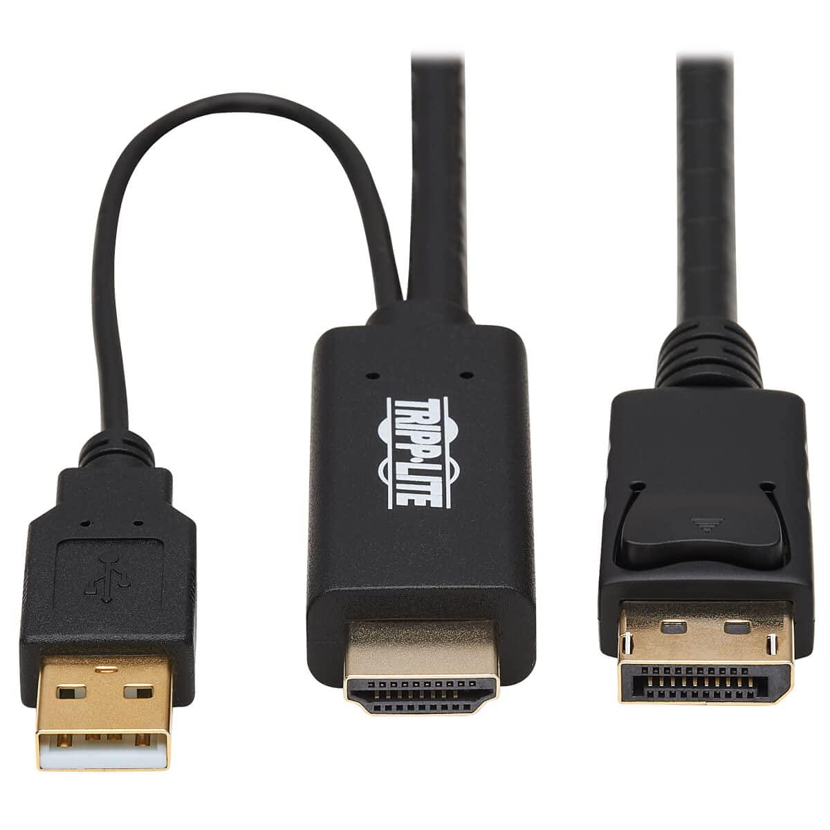 Tripp Lite Tripp Lite HDMI to DisplayPort Adapter Cable Active 4K USB Power M/M 1M (P567-01M)