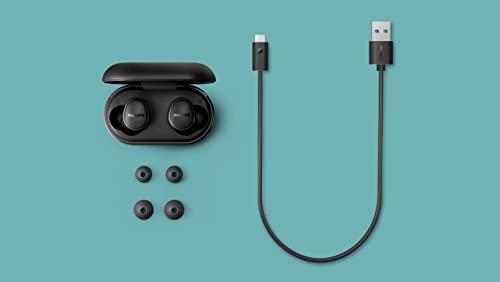PHILIPS PHILIPS T4556 True Wireless Headphones with Active Noise Canceling (ANC) and IPX4 Water Resistance, Black