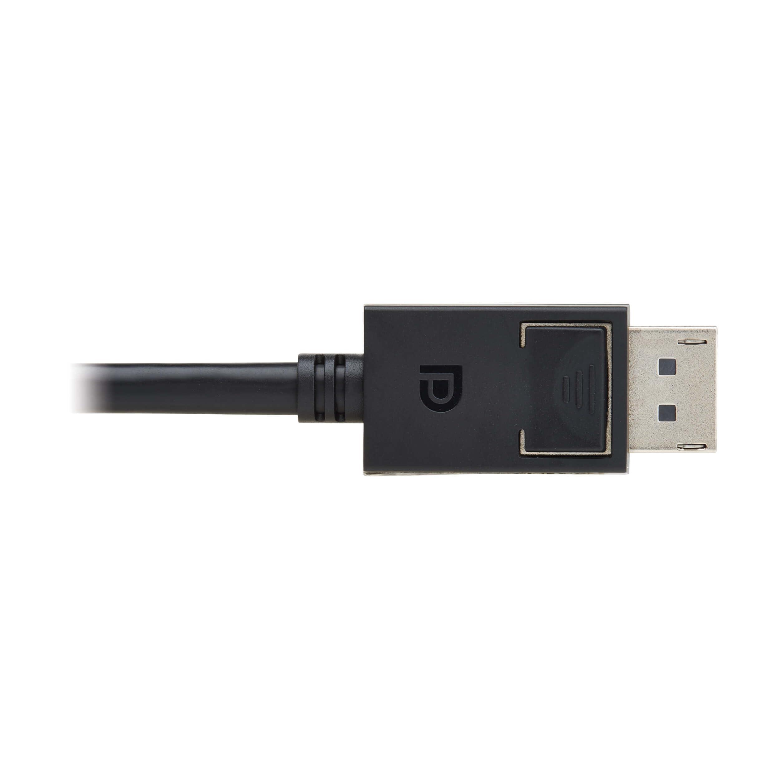 Tripp Lite Tripp Lite 8K @ 60Hz DisplayPort 2.1 Cable with Latching Connectors (M/M), 6 Feet / 1.8 Meters, 40 Gbps, HDR, HBR3, MST, 4:4:4, HDCP 2.2, Black, Lifetime Manufacturer's Warranty (P580-006-8K6-2)