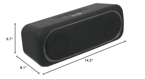 Sakar Sakar MUZ6005 Bluetooth Speaker with Multi-Color Lighting Around Grill - Black
