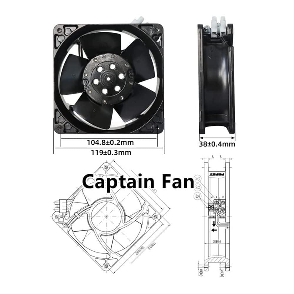CY 4650N-465 Ebm Papst Fan 230V 18/19W 12038 120x120x38mm Axial Fan for Cabinet/Charing Pile