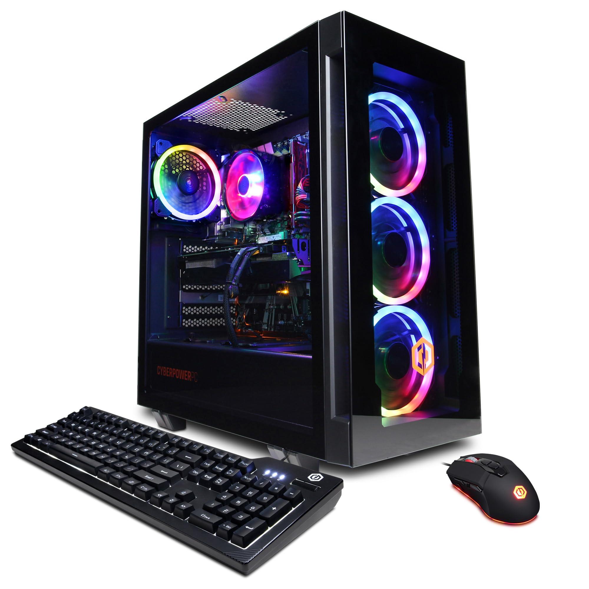 CyberpowerPC CyberpowerPC Gamer Master Gaming PC, AMD Ryzen 5 7600 3.8GHz, GeForce RTX 4060 8GB, 16GB DDR5, 500GB NVMe SSD, Wi-Fi Ready & Windows 11 Home (GMA2700A)