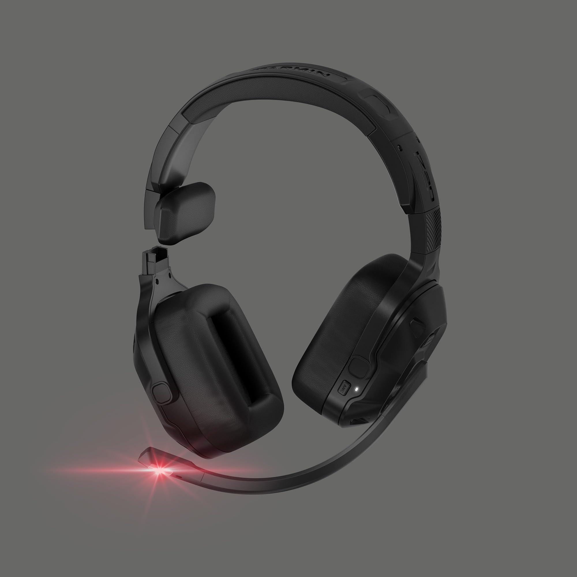 Garmin Garmin dzl Headset 210, 2-in-1 Premium Trucking Headset, Active Noise Cancellation, Long Battery Life, 60 Hours of Talk Time, Built-in LED Flashlight, Convertible Design