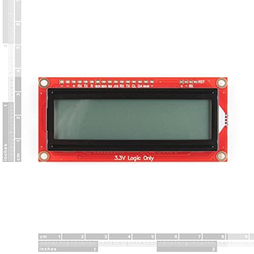 SparkFun SparkFun 16x2 SerLCD - RGB Backlight (Qwiic) - Compatible with Arduino LCD Communicate Over Serial I2C and SPI 3.3V Compatible