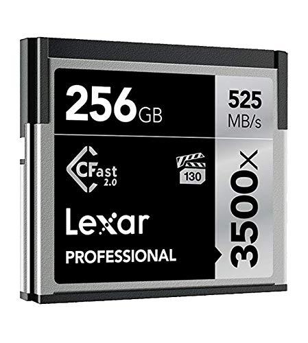 Lexar Lexar Professional 3500x 256GB CFast 2.0 Card, Up to 525MB/s Read, for Cinematographer, Filmmaker, Content Creator (LC256CRBNA3500)
