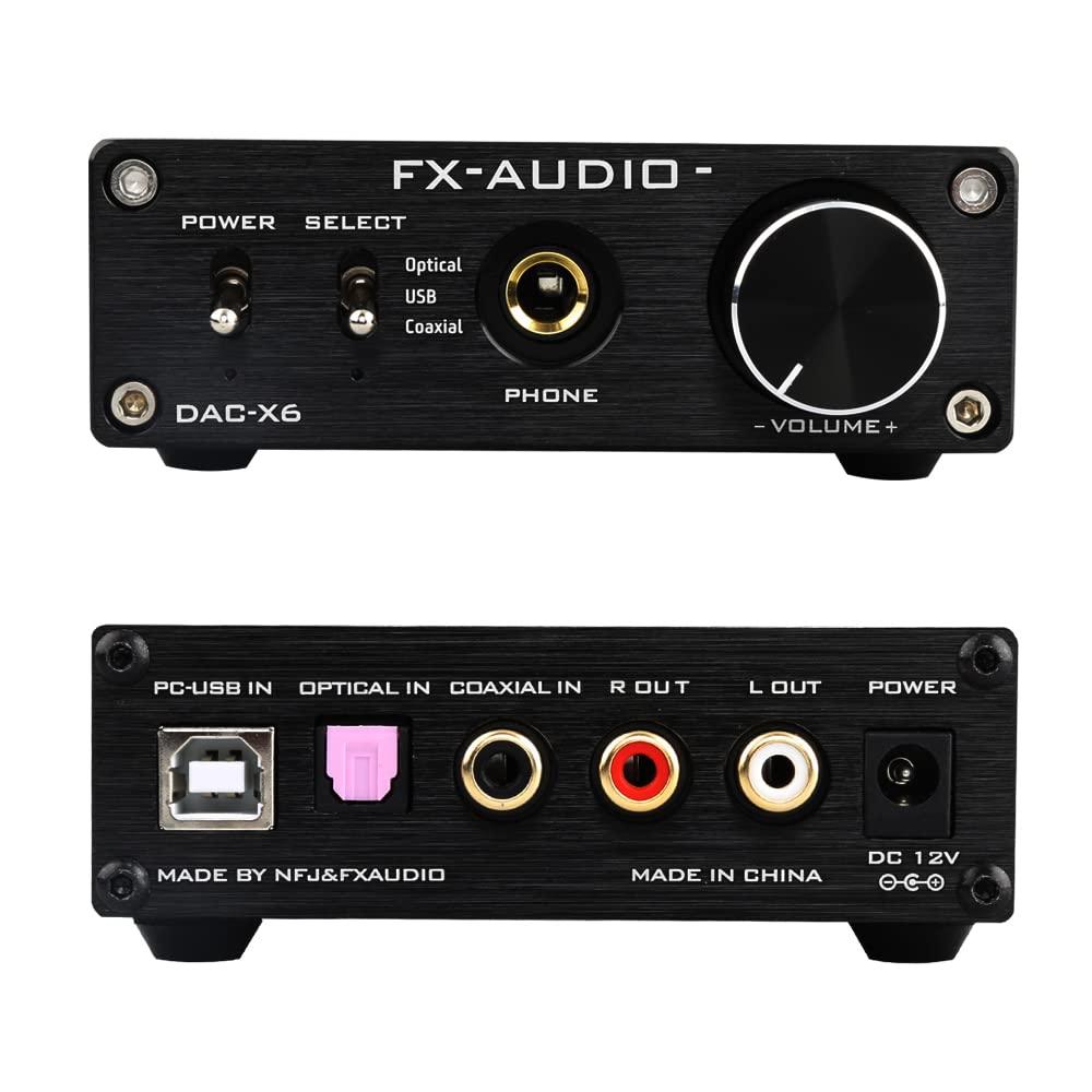 KGUSS FX-Audio DAC-X6 DAC Headphone amp Combo and KGUSS Mini Audio Rack Black