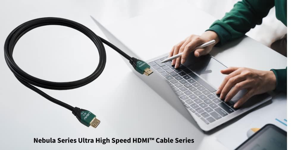 Liberty AV Solutions Liberty's Ultra Series Nebula with Ethernet 48G HDMI Cable 4K, 8K, and 10K Resolutions 1.0 Meter (3 Feet) Cable Length.Laptop, PC, Gaming, Projector, Monitor